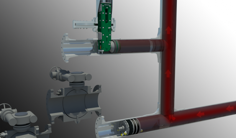Illustration Showing the Simultaneous 18” BISEP™ &  32” Tecnoplug™ Isolations