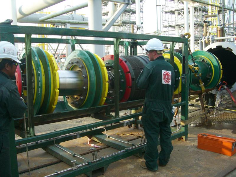 Iain Reid of STATS preparing the Remote 36” Tecno Plug™